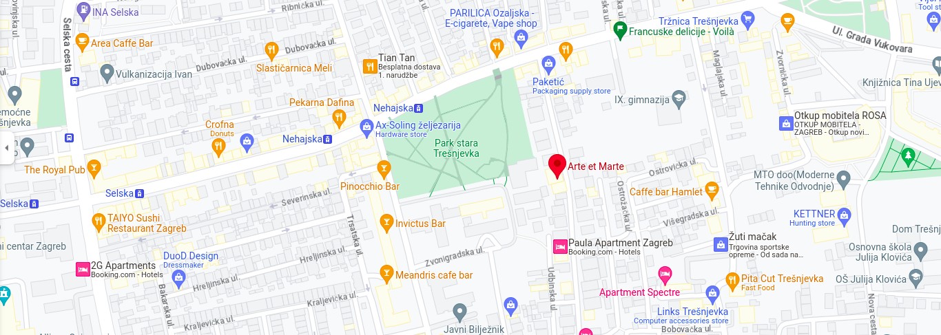 Our location is Sokolgradska 22, Zagreb